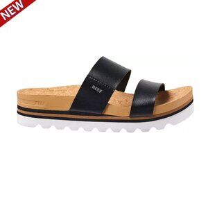 🔥🔥🔥  NWT Reef Women's Cushion Vista Hi Sandals, Black